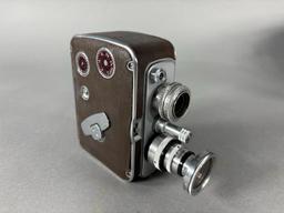 Vintage Filmo Auto 8 Movie Camera with Accessories