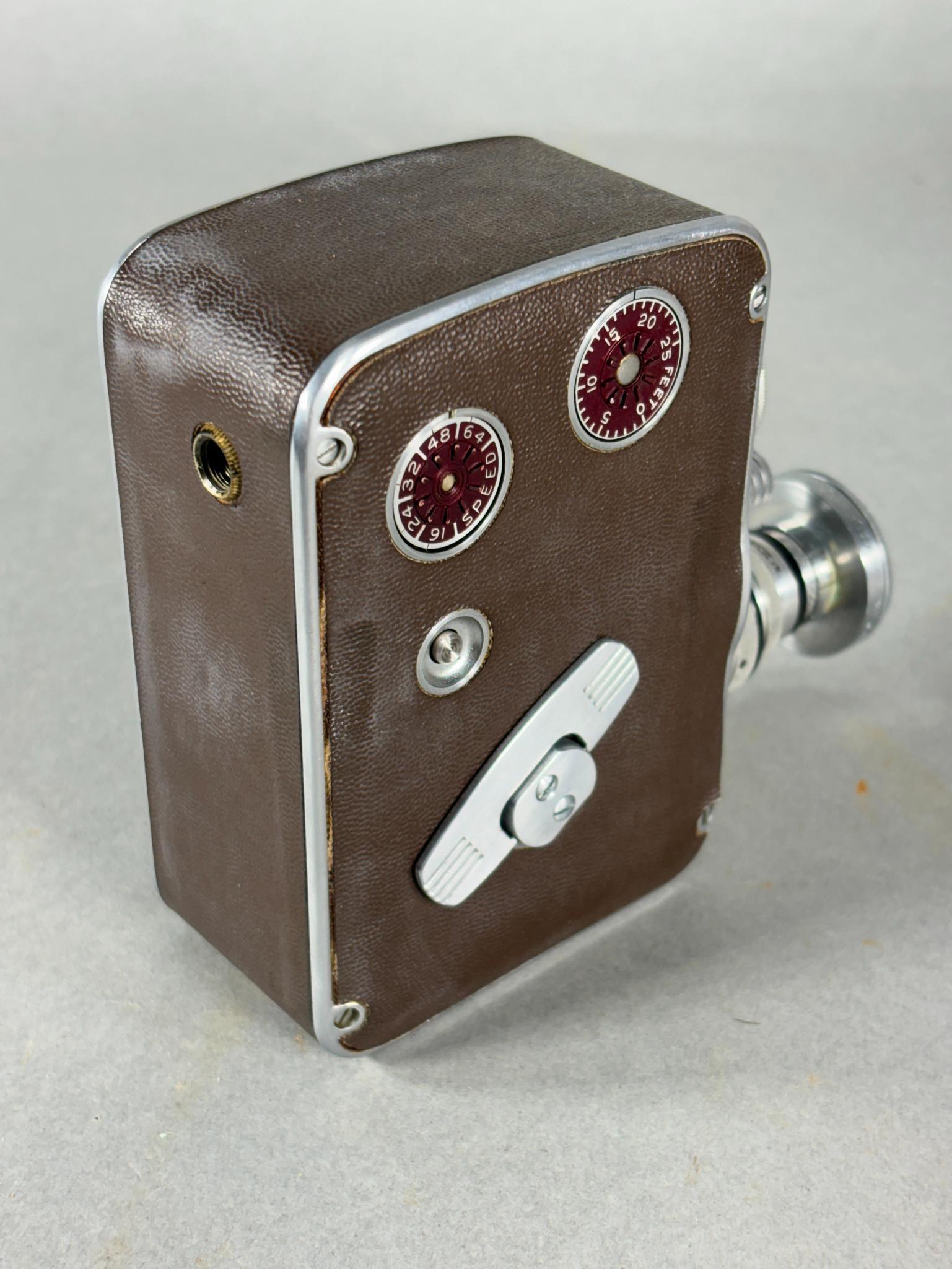 Vintage Filmo Auto 8 Movie Camera with Accessories