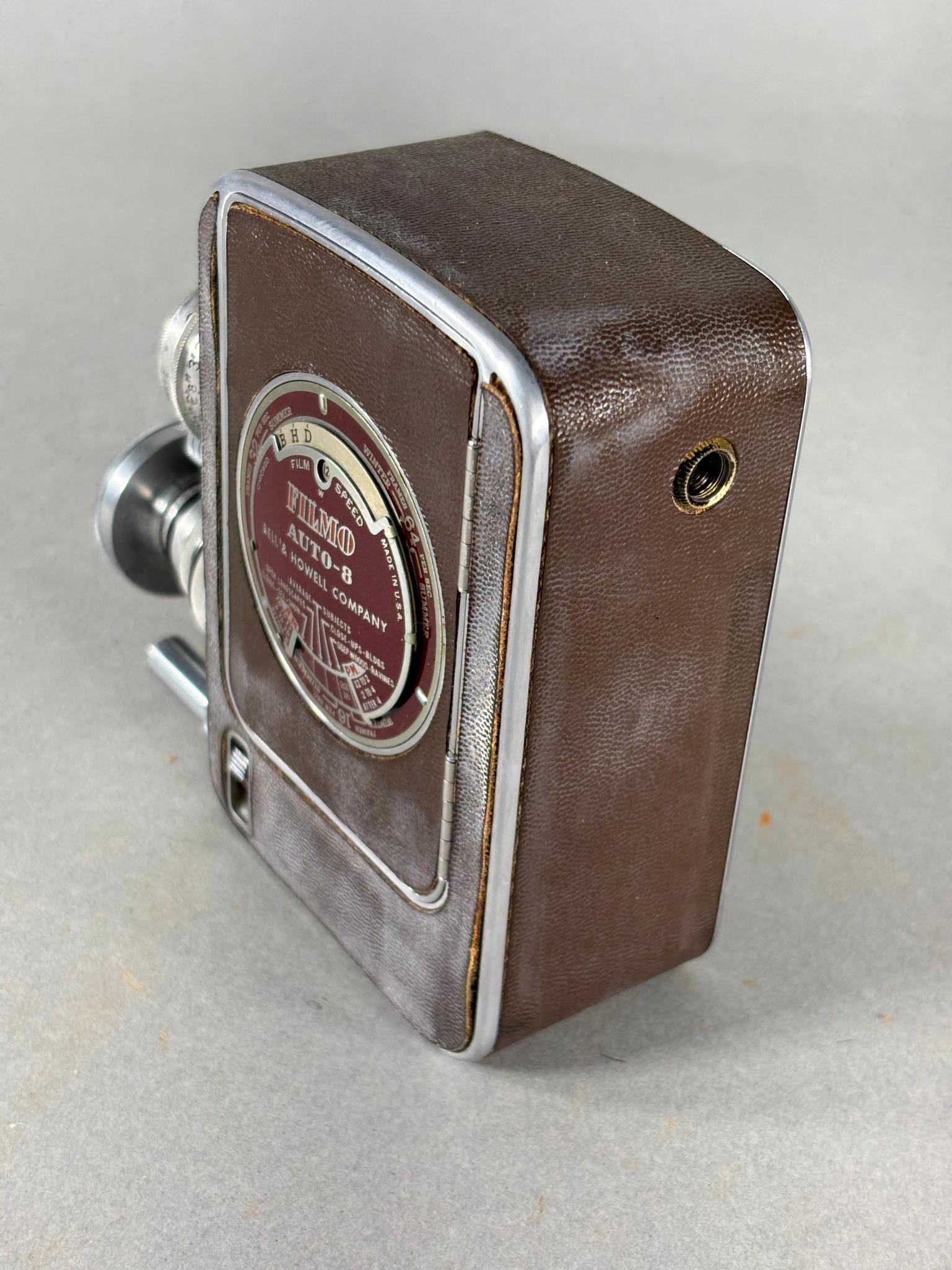 Vintage Filmo Auto 8 Movie Camera with Accessories