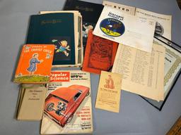 Group Lot Scrapbooks, 1893 Centennial Book, Popular Science and More