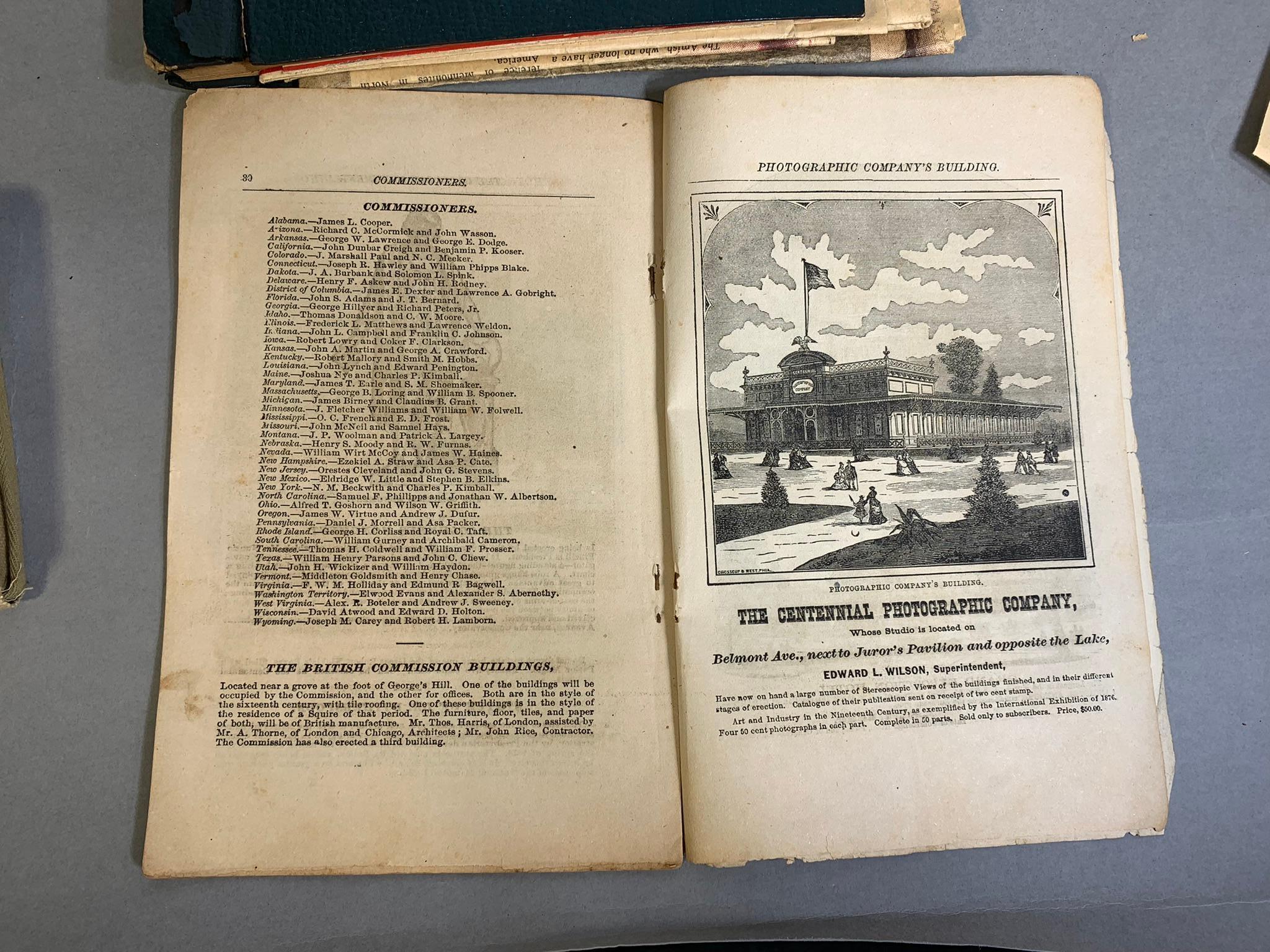 Group Lot Scrapbooks, 1893 Centennial Book, Popular Science and More