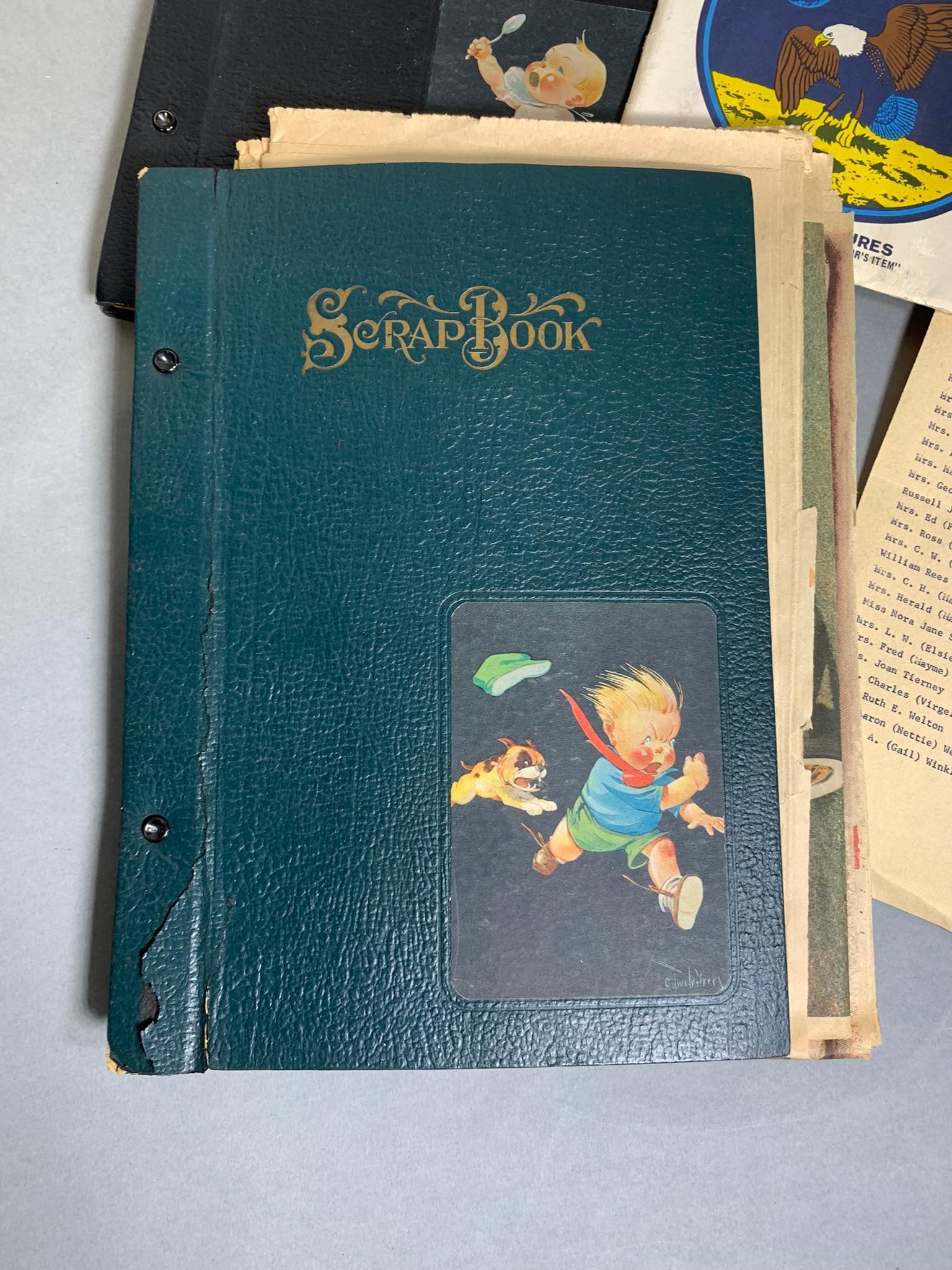 Group Lot Scrapbooks, 1893 Centennial Book, Popular Science and More