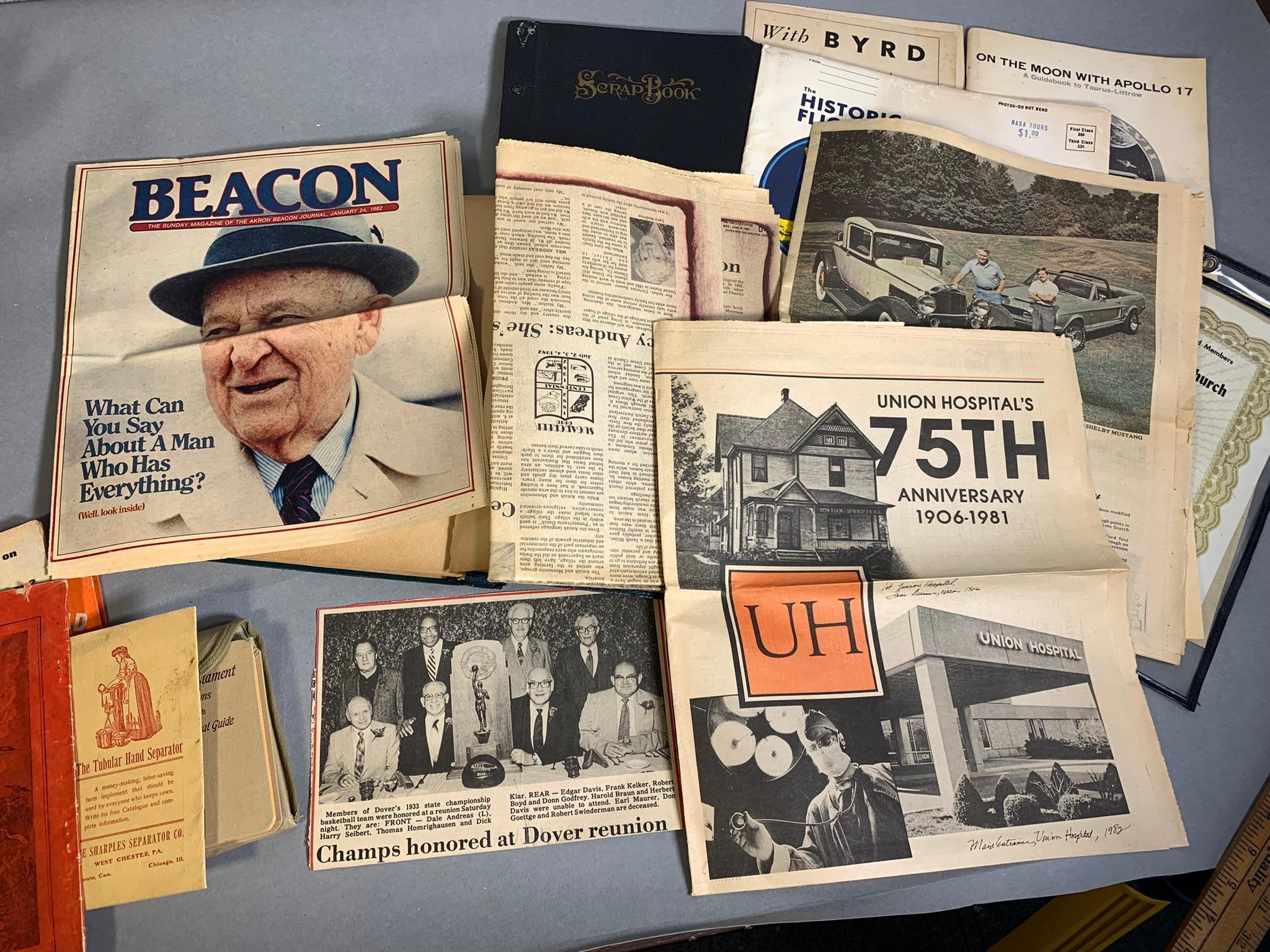 Group Lot Scrapbooks, 1893 Centennial Book, Popular Science and More