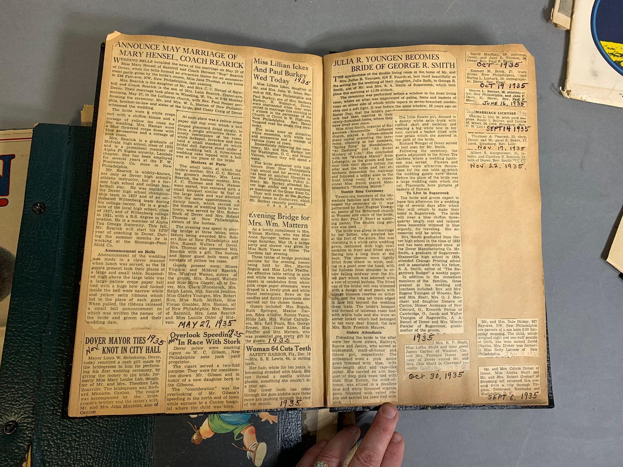 Group Lot Scrapbooks, 1893 Centennial Book, Popular Science and More