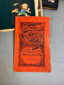 Group Lot Scrapbooks, 1893 Centennial Book, Popular Science and More