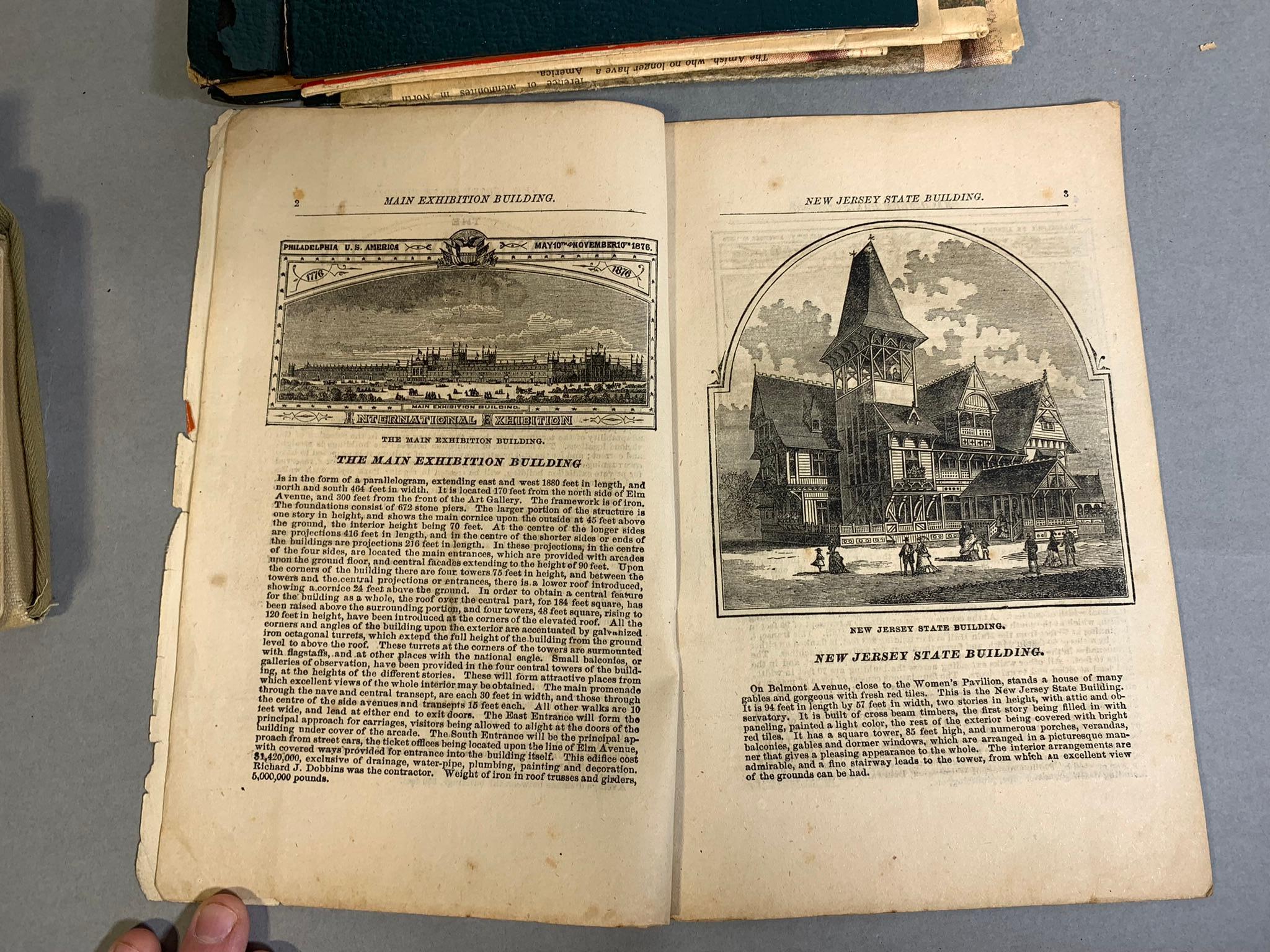 Group Lot Scrapbooks, 1893 Centennial Book, Popular Science and More