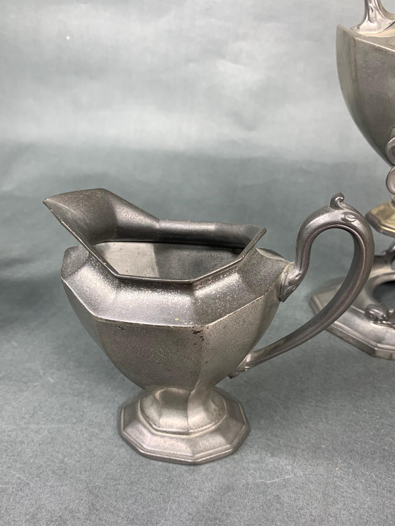 Antique Reed & Barton Pewter Tea Set