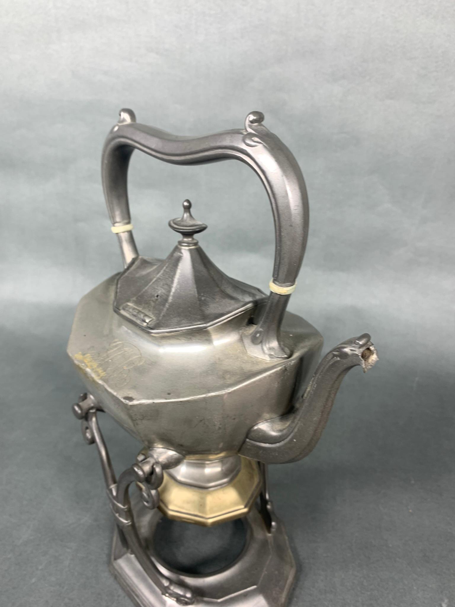 Antique Reed & Barton Pewter Tea Set