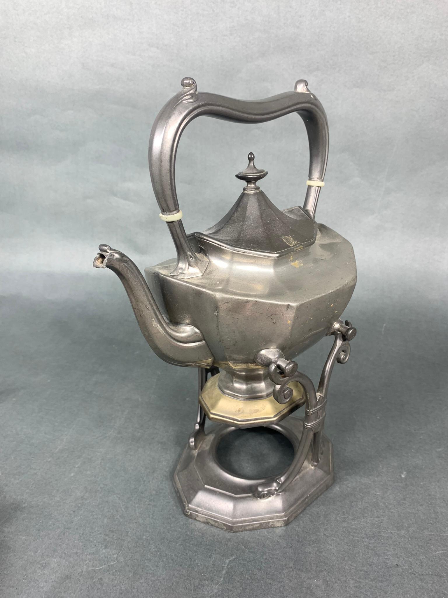 Antique Reed & Barton Pewter Tea Set