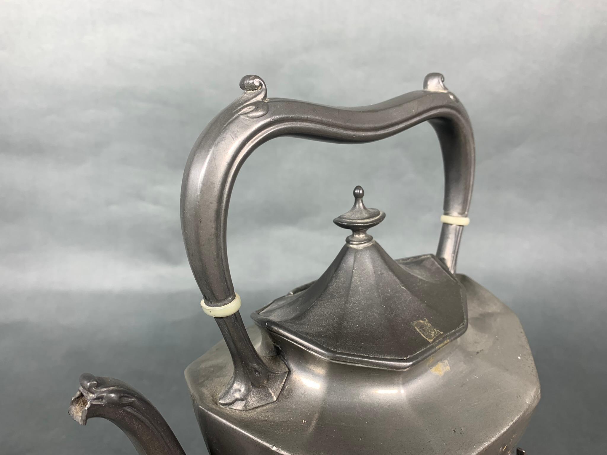 Antique Reed & Barton Pewter Tea Set