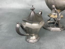 Antique Reed & Barton Pewter Tea Set