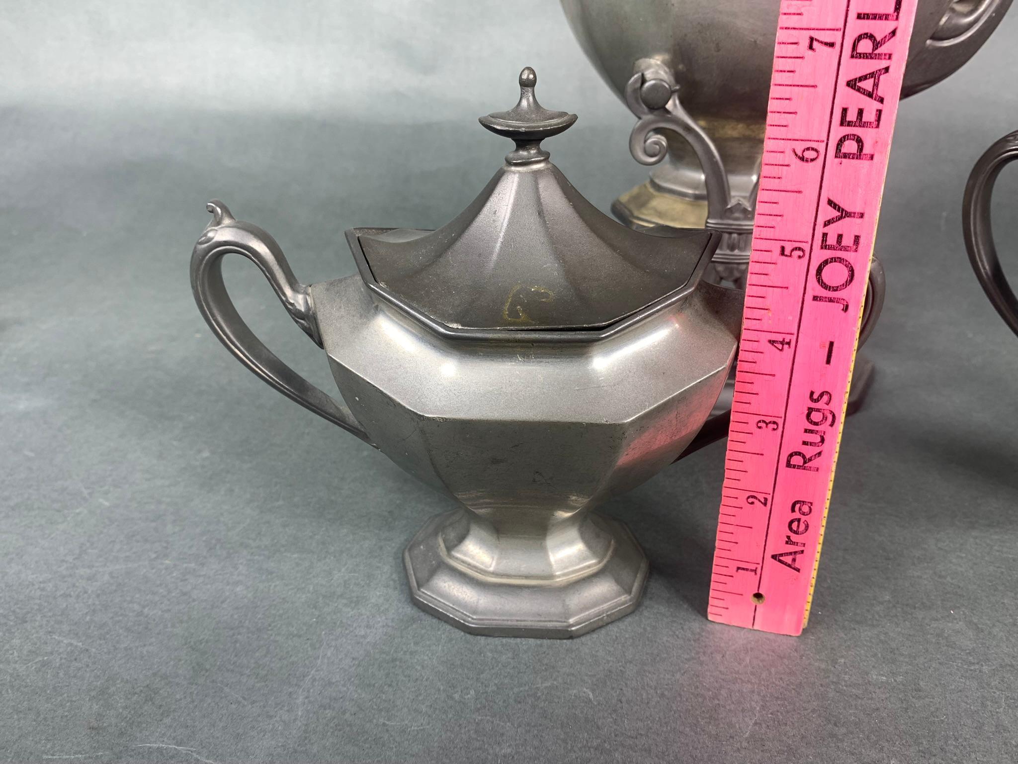 Antique Reed & Barton Pewter Tea Set