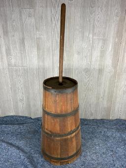 Antique Wooden Butter Churn