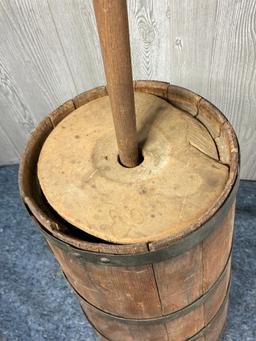 Antique Wooden Butter Churn