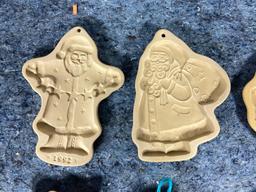 10 Vintage Cookie Molds including Sheep, Cow, Cat and More