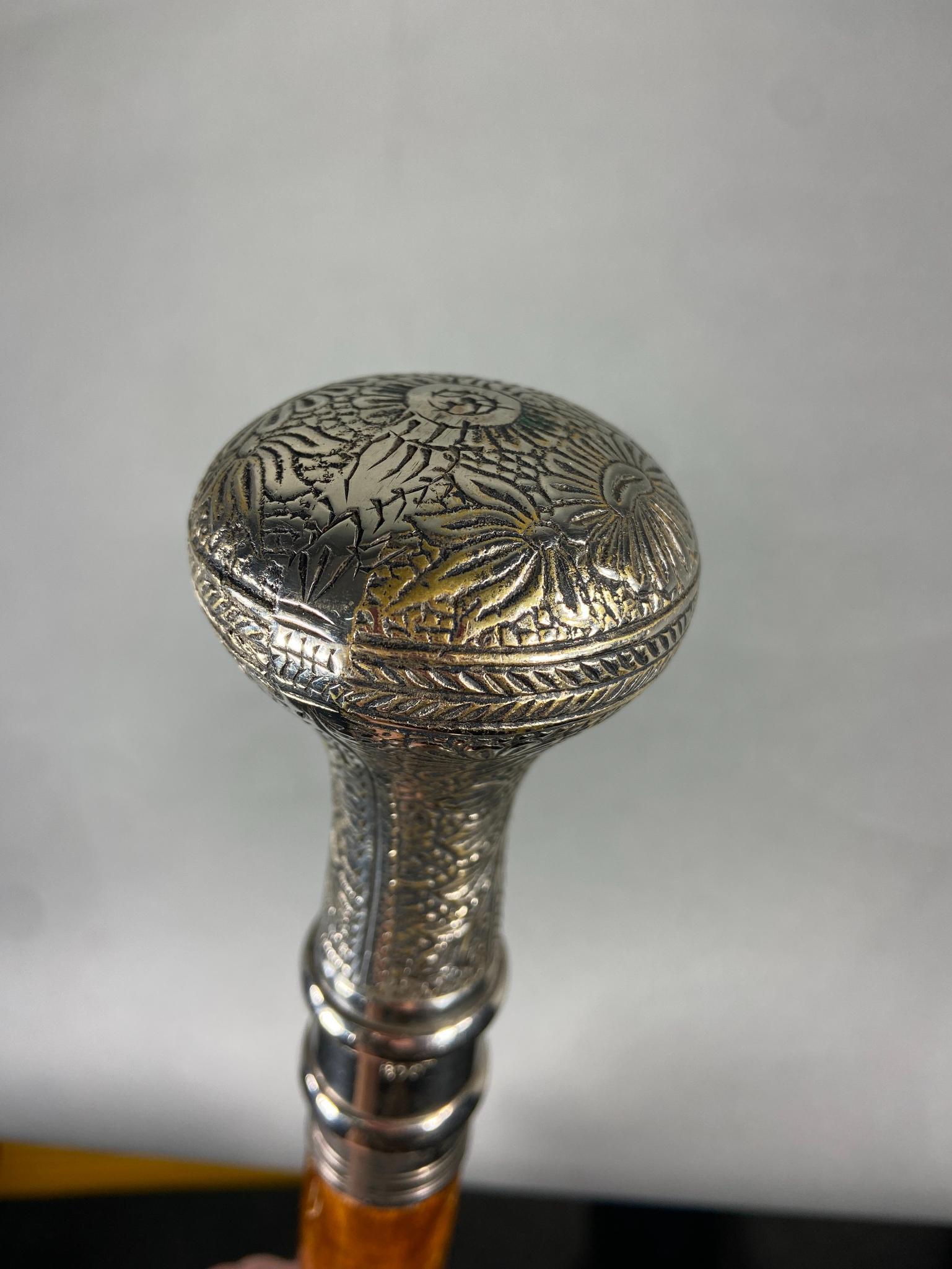 Unusual Antique Cane with Dice Compartment