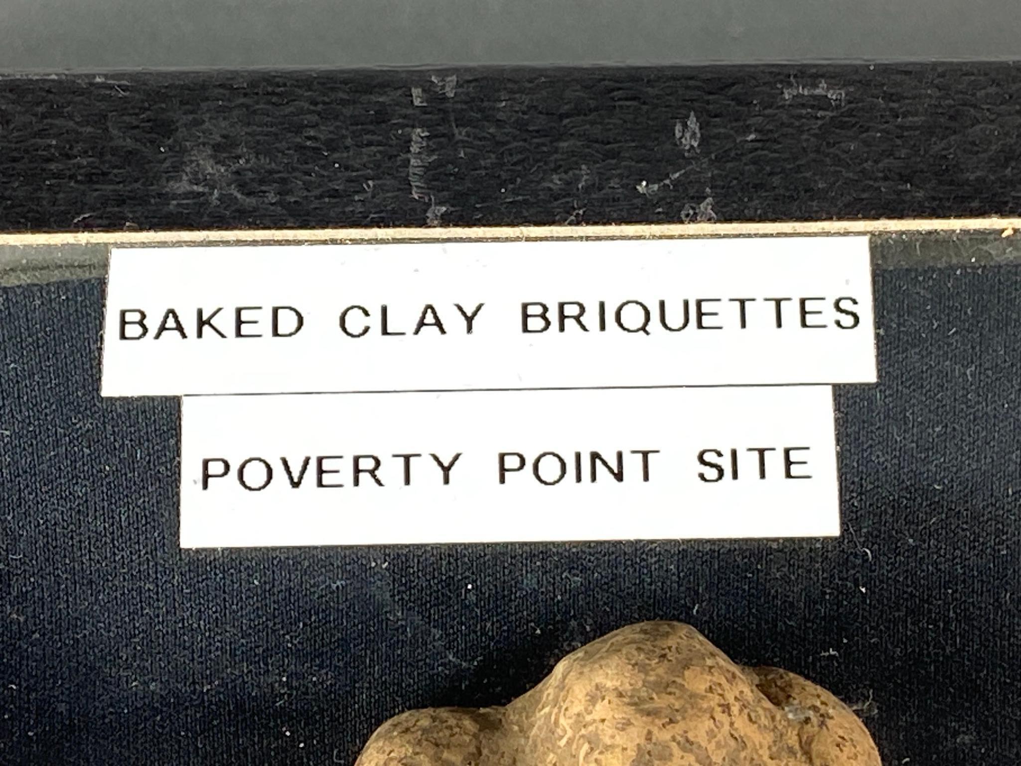 Group Lot of Late Archaic Baked Clay Briquettes Poverty Point