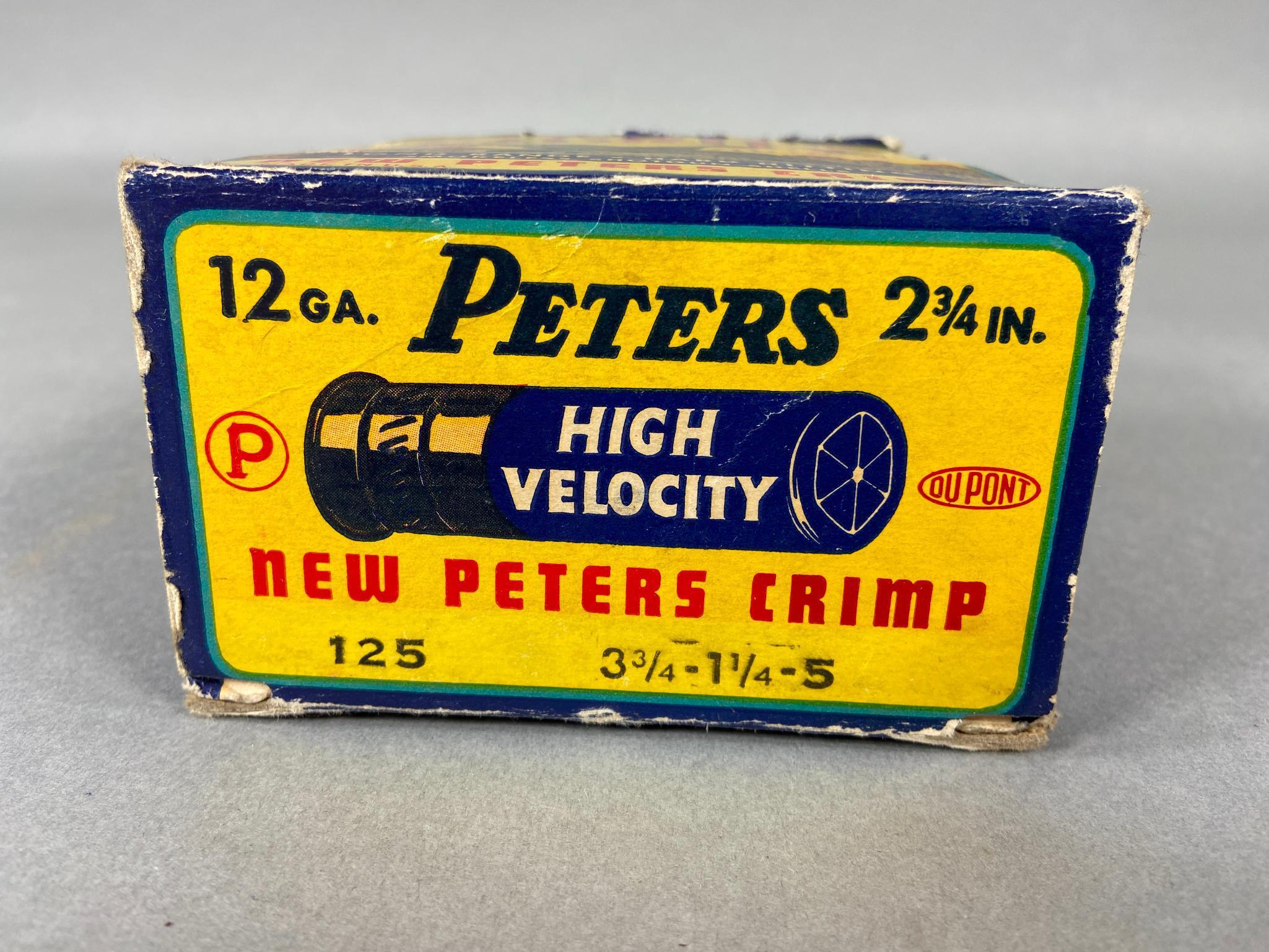 Antique Peters High Velocity Shotgun Shell Box