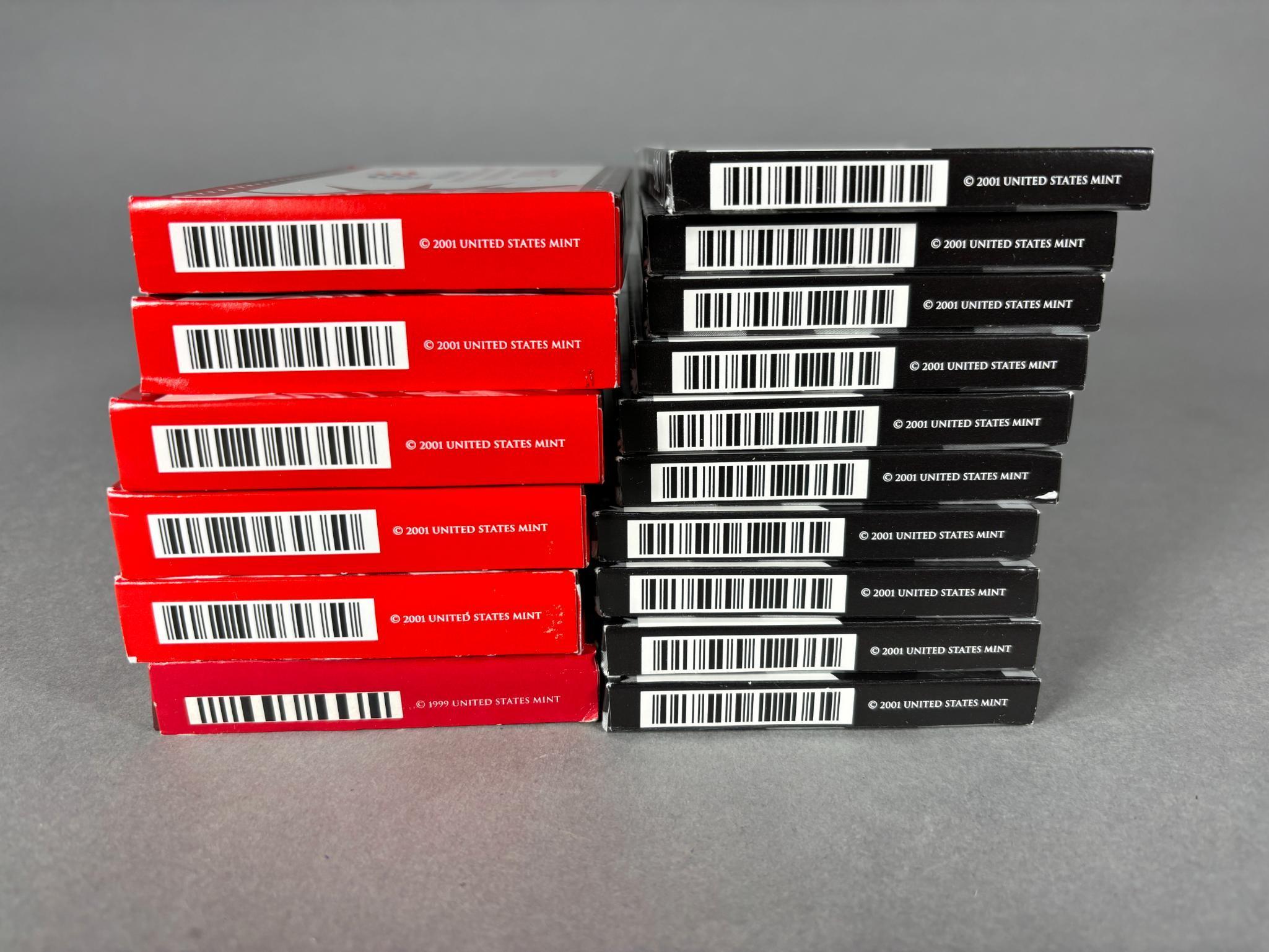 Group Lot of 16 Silver Proof Sets US Mint