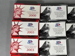 Group Lot of 16 Silver Proof Sets US Mint