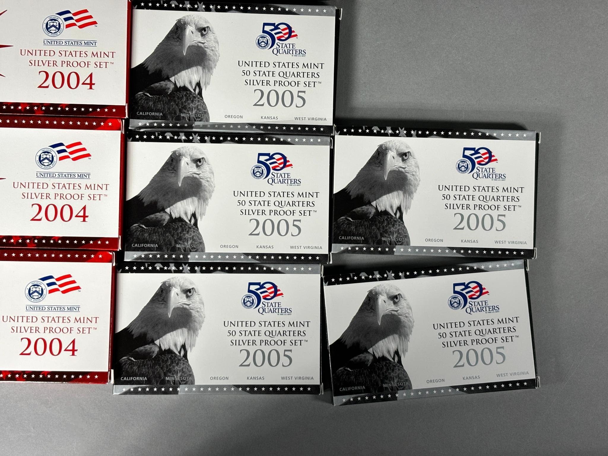 Group Lot of 16 Silver Proof Sets US Mint