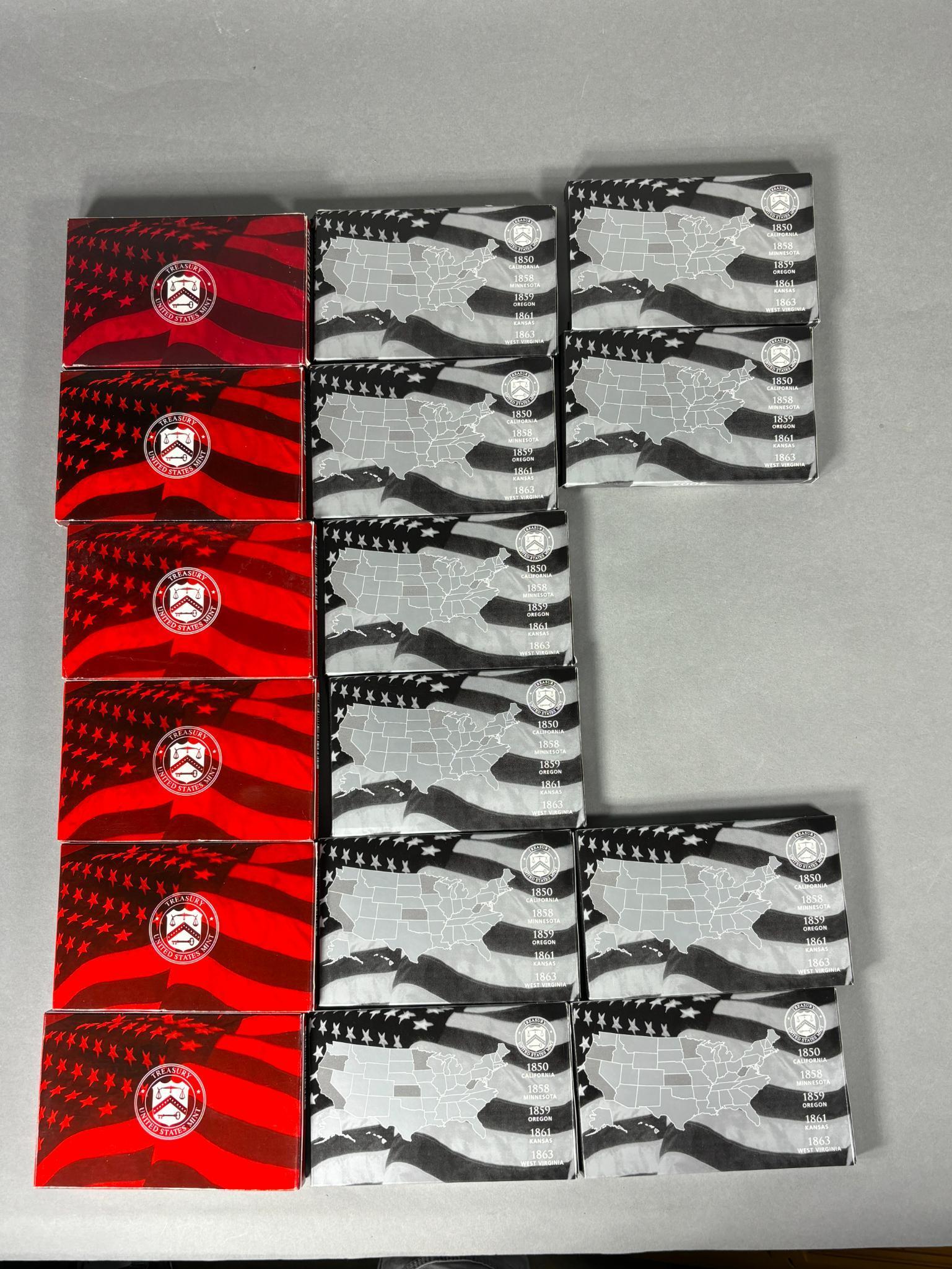 Group Lot of 16 Silver Proof Sets US Mint