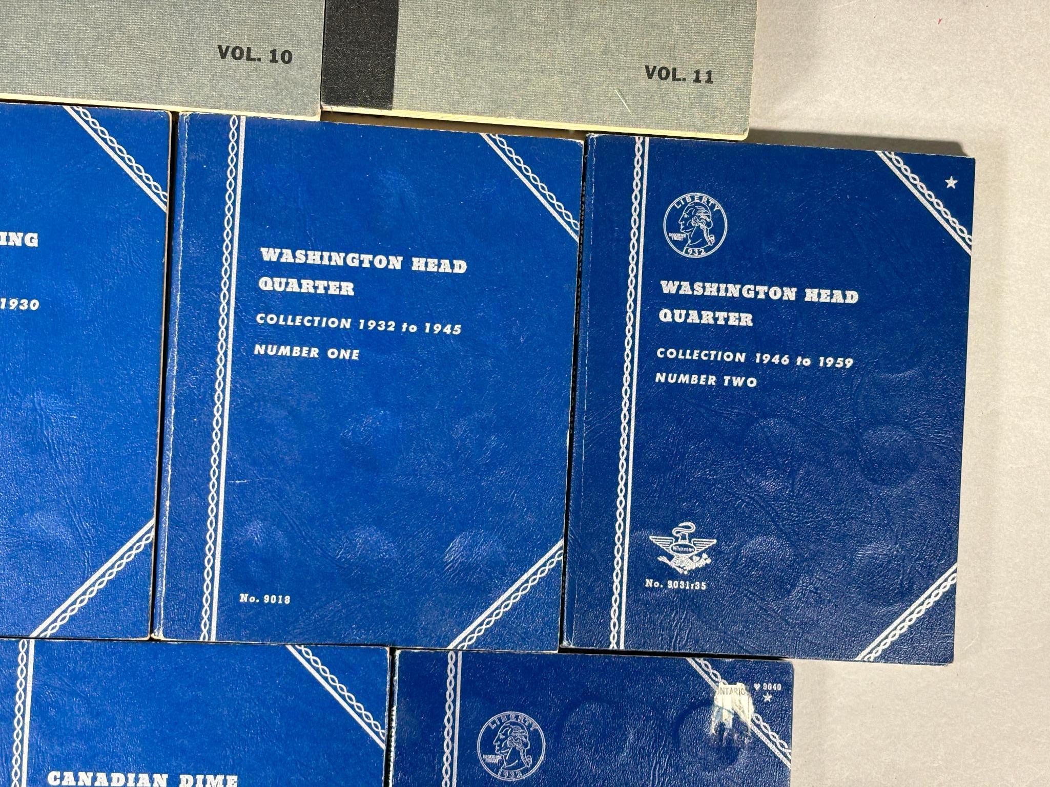 Silver Coins in Collector Books Antique
