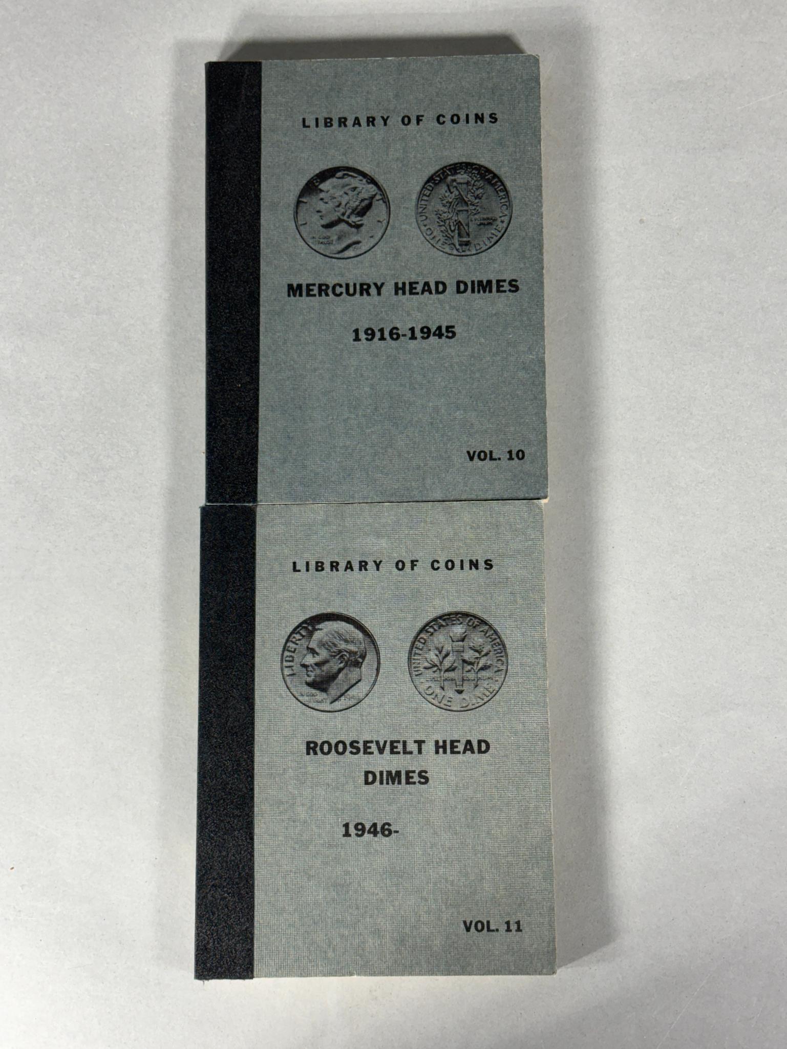 Silver Coins in Collector Books Antique