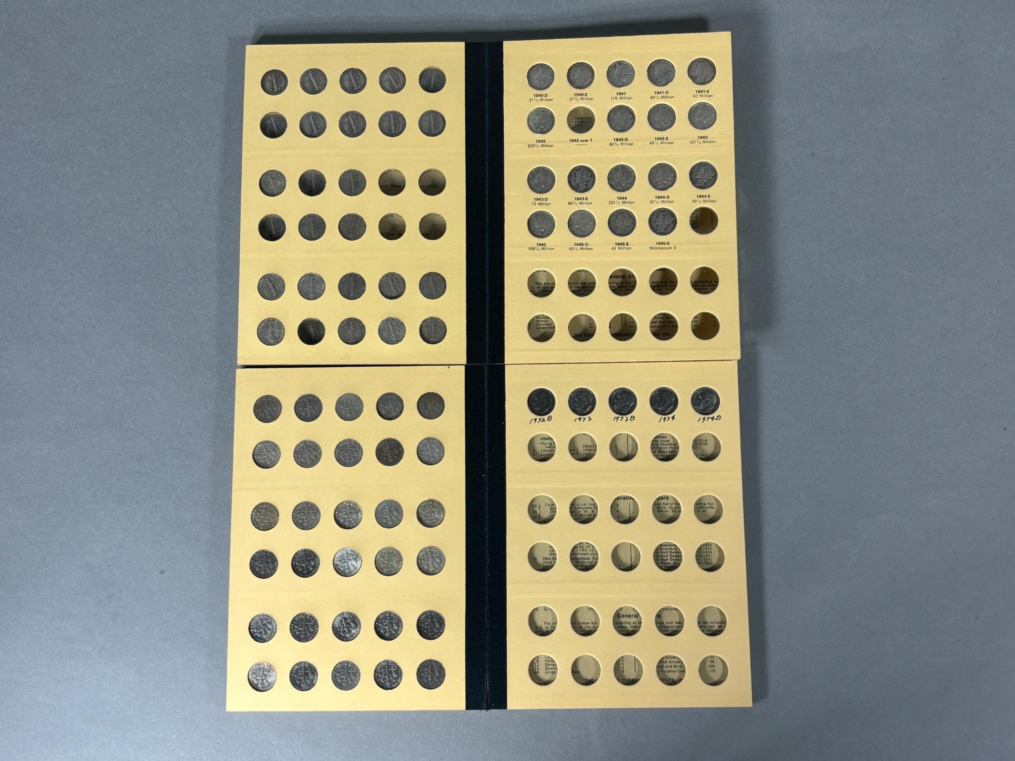 Silver Coins in Collector Books Antique