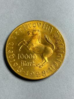 Unusual Antique Coin 10000 Mark Nice Condition 1923