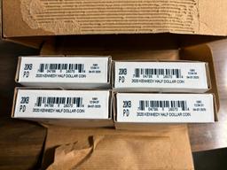 Lot of Uncirculated Sealed Mint Coin Rolls $80 Face Value 1/2 Dollar Coins