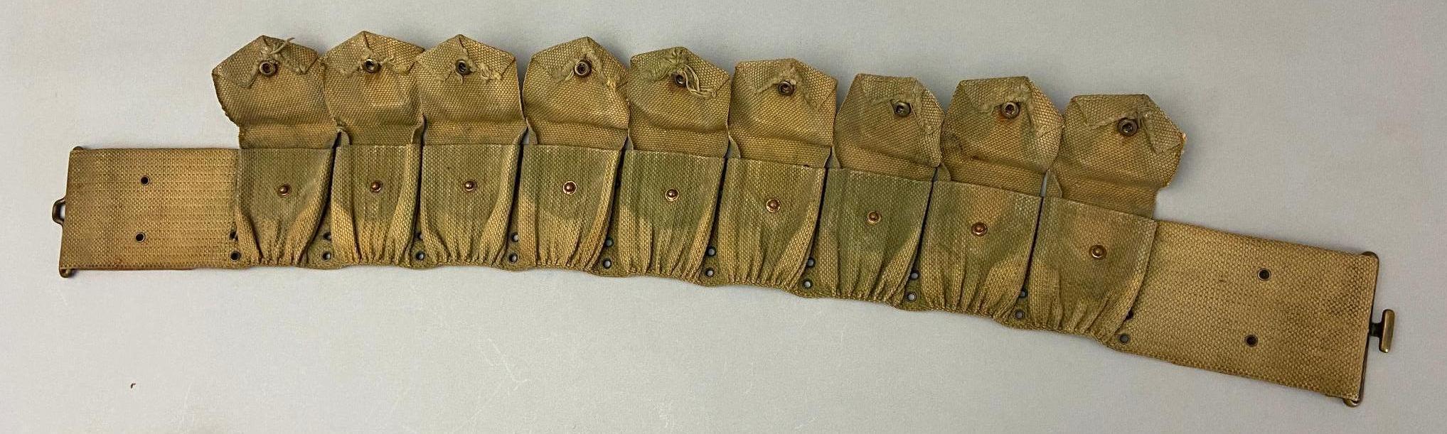 PRE WWI M1903 CARTRIDGE BELT - TAPERED ENDS