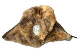WWII JAPANESE ARMY WINTER HAT W/ NOSE SHIELD