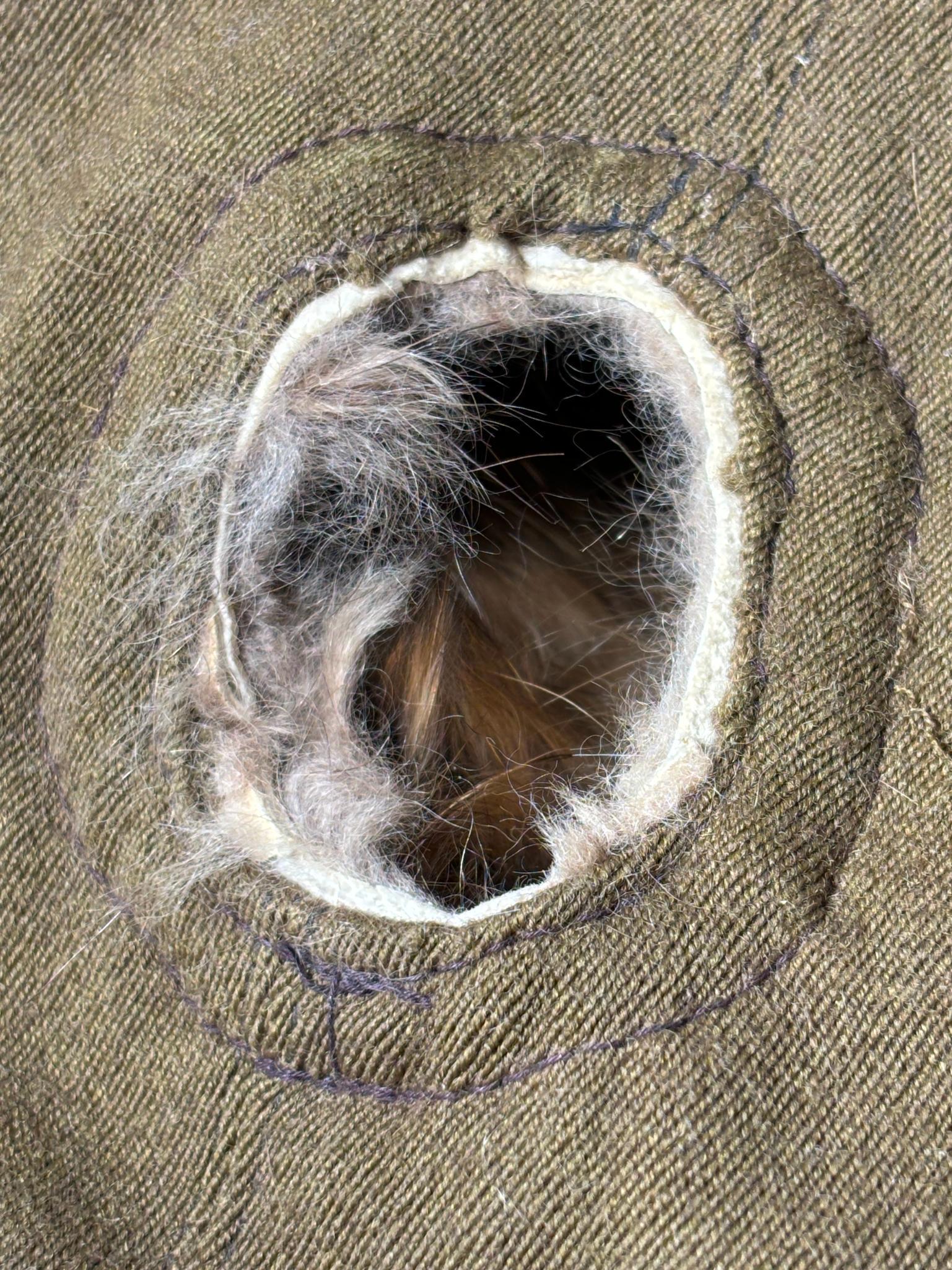 WWII JAPANESE ARMY WINTER HAT W/ NOSE SHIELD