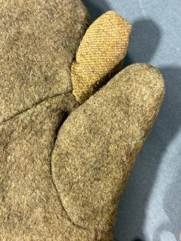 WWII IMPERIAL JAPANESE ARMY COLD WEATHER MITTENS