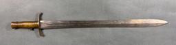 BRITISH 1ST PATTERN P-37 BRUNSWICK BAYONET - 1838