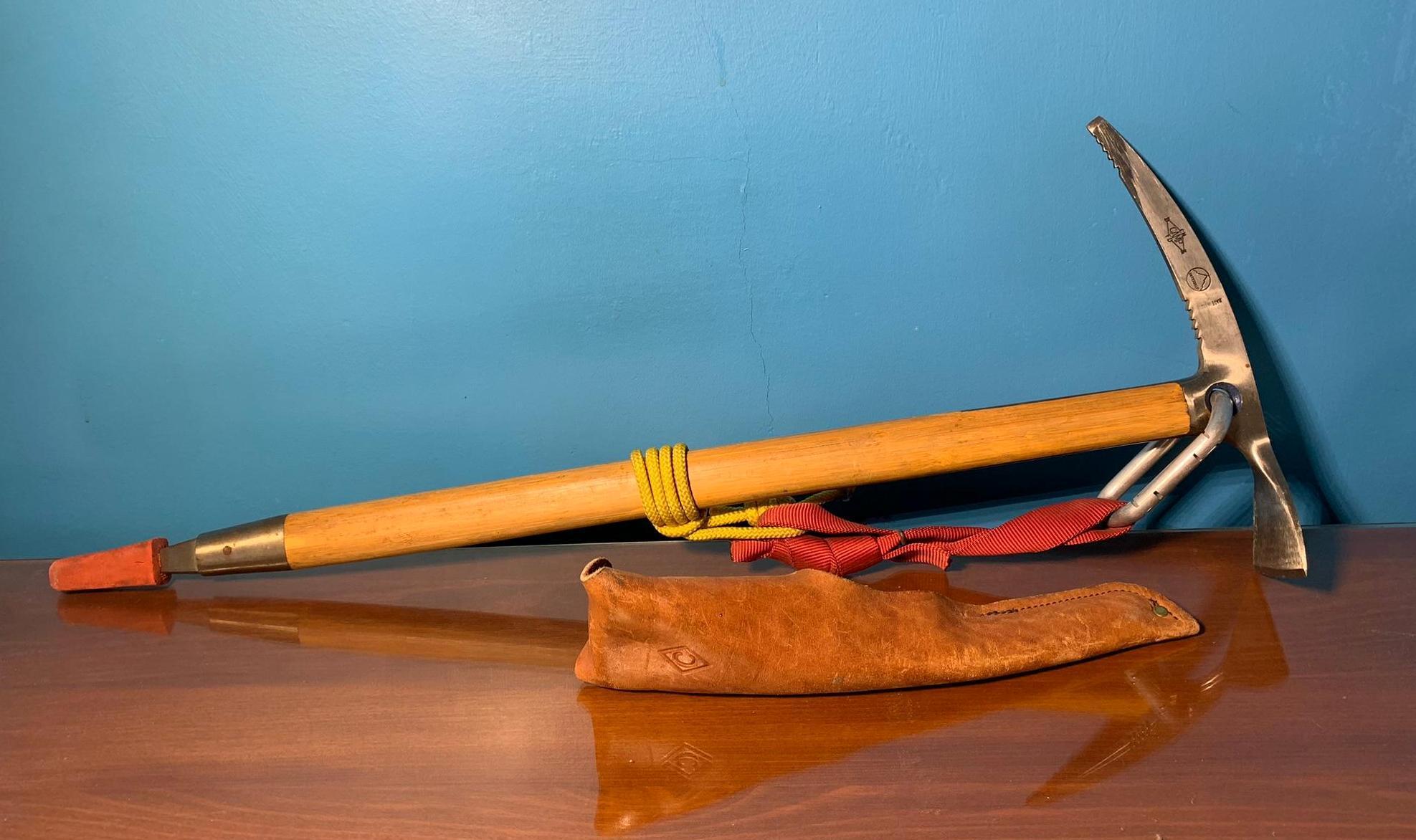 Vintage Italian Wooden Ice Axe