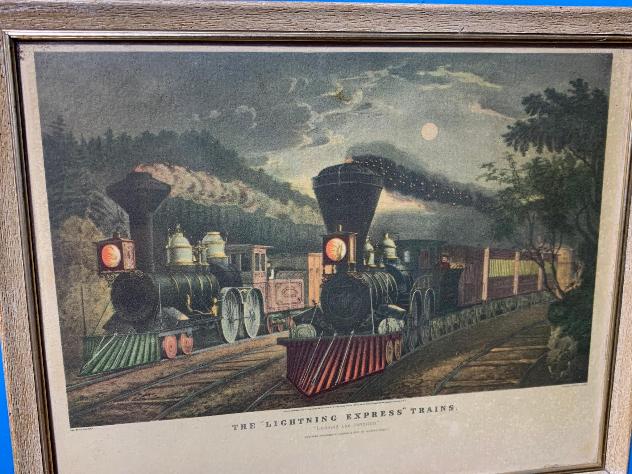 Ships and Train Prints Currier & Ives Reproductions