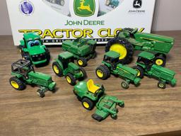 John Deere Tractor Clock & Diecast & Plastic John Deere Tractors by Ertl