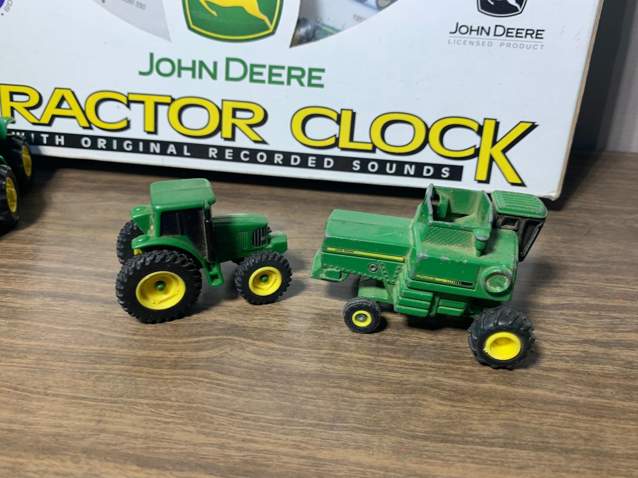 John Deere Tractor Clock & Diecast & Plastic John Deere Tractors by Ertl