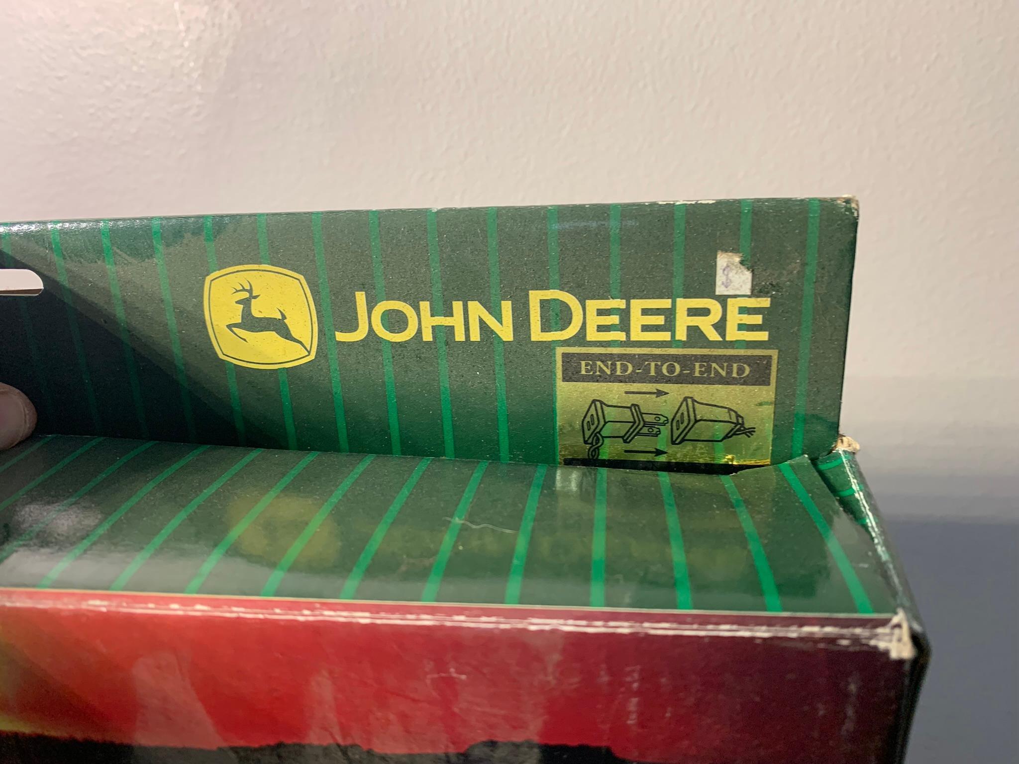 John Deere Signs, Lights, Match Holder, Tin & Thermometer