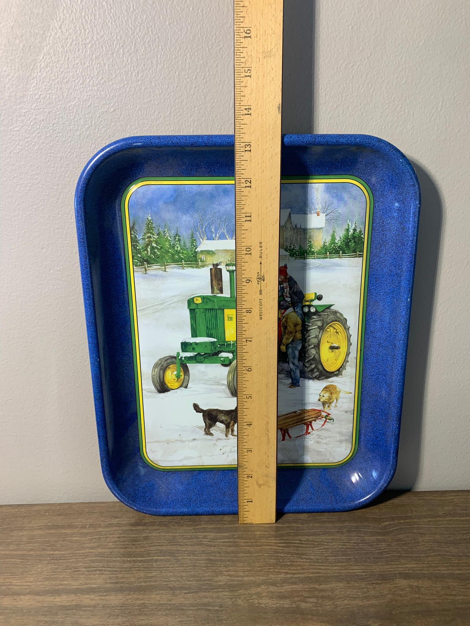 John Deere Signs, Lights, Match Holder, Tin & Thermometer