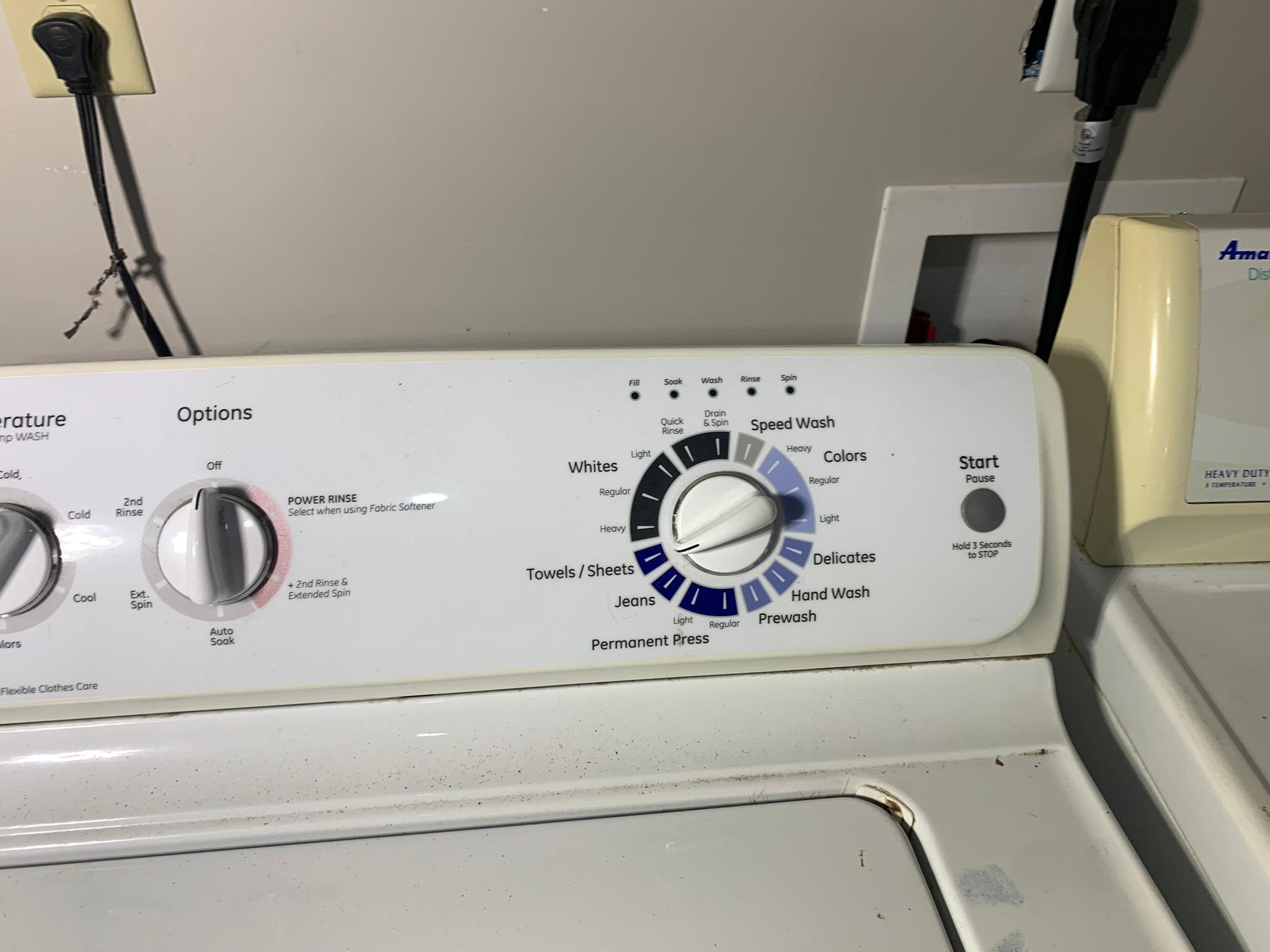 GE Washer & Amana Electric Dryer