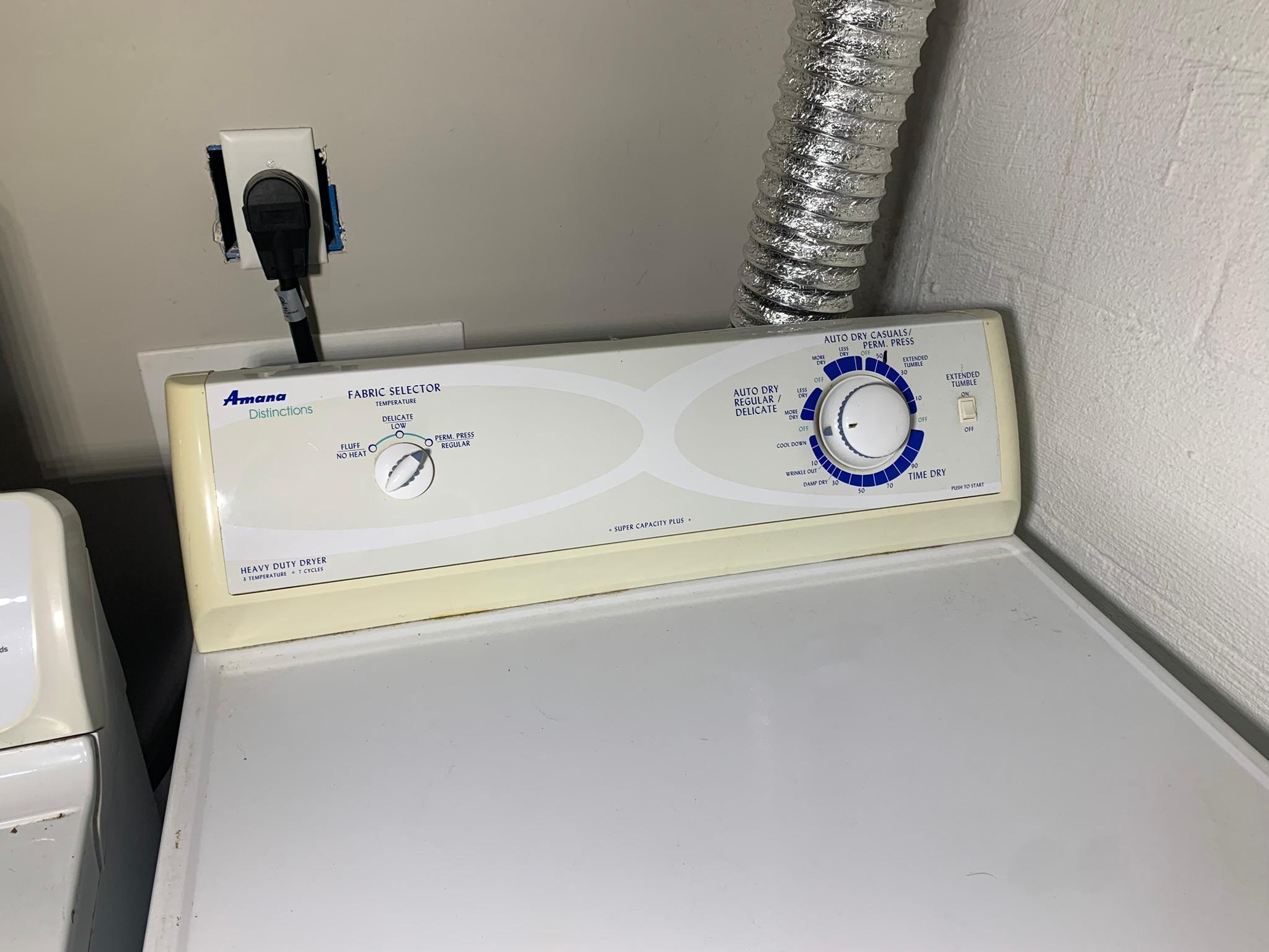 GE Washer & Amana Electric Dryer