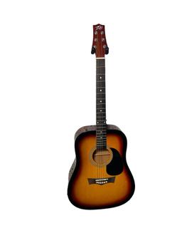 Peavey Sunburst Dreadnought Acoustic Electric Guitar with Case