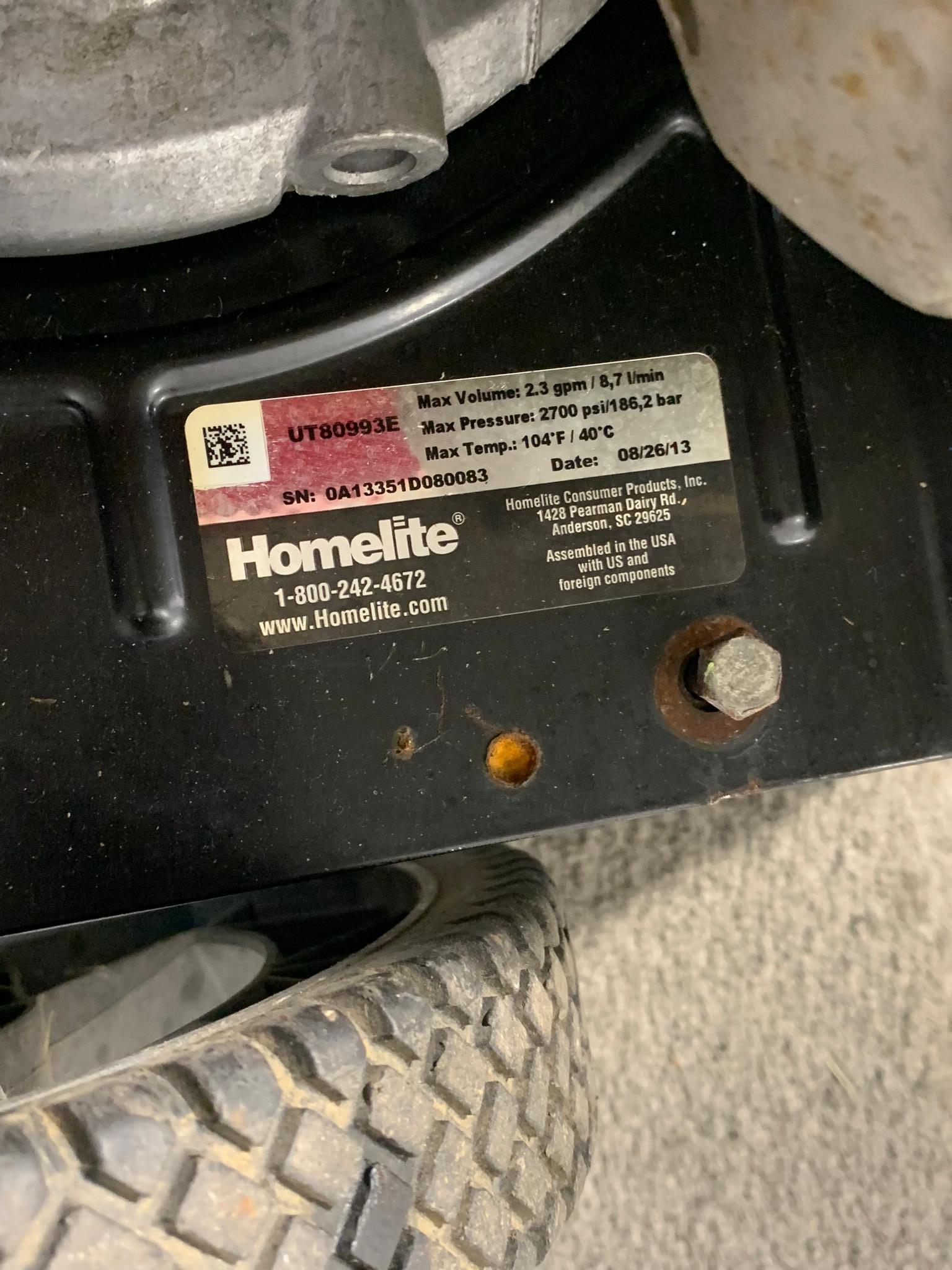 Homelite Power Washer