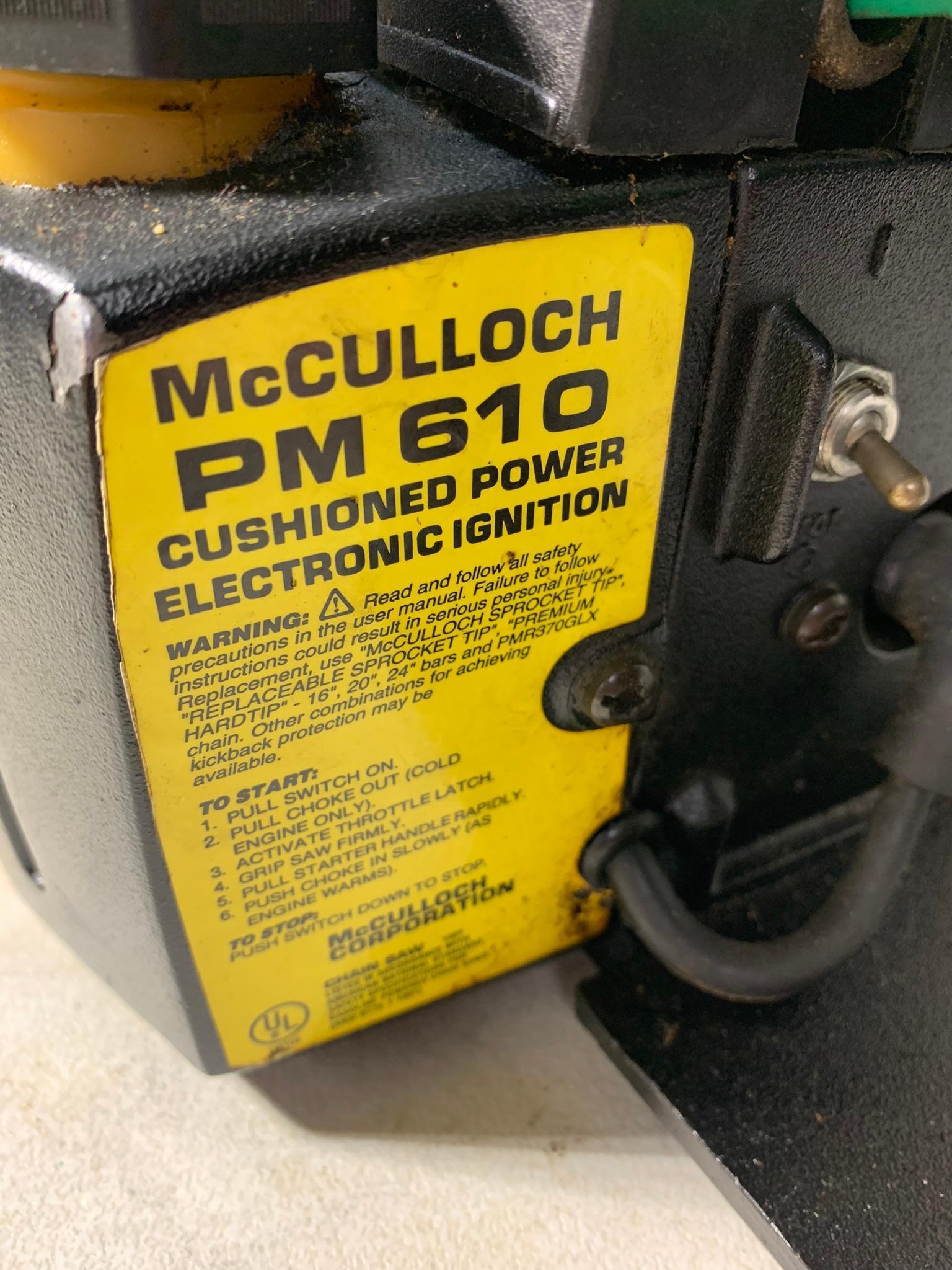 McCulloch PM610 Chainsaw