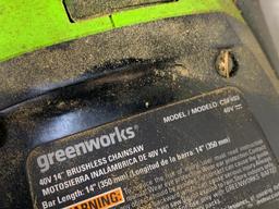 Greenworks Chainsaw (NO BATTERY OR CHARGER)