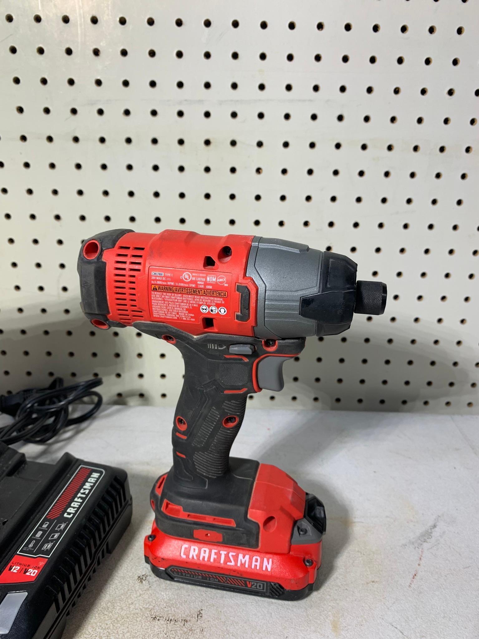 Craftsman Drill / Driver, Charger and 2 Batteries