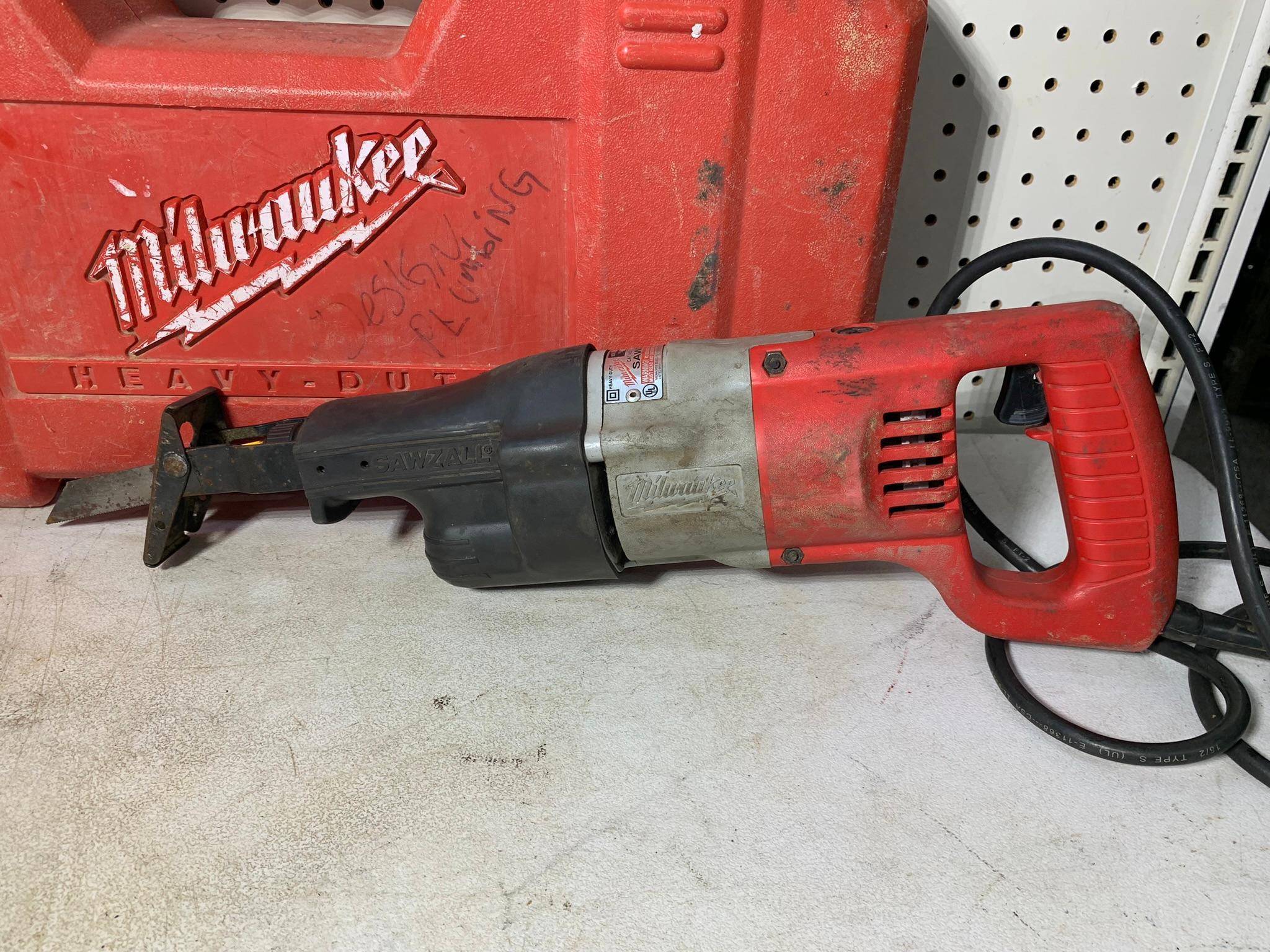 2 Milwaukee Reciprocating Saws with One Case